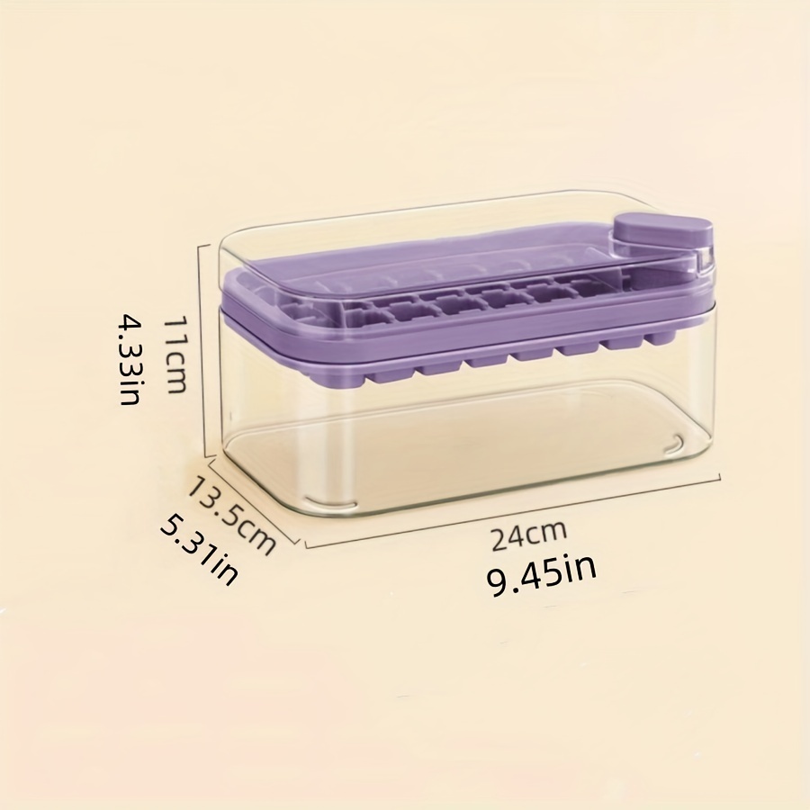 Silicone Square Ice Box Ice Cube Mold Press Type Ice Storage Box With Lid  Suitable For Bar Kitchen Tools Ice Box Cold Drink Set - AliExpress