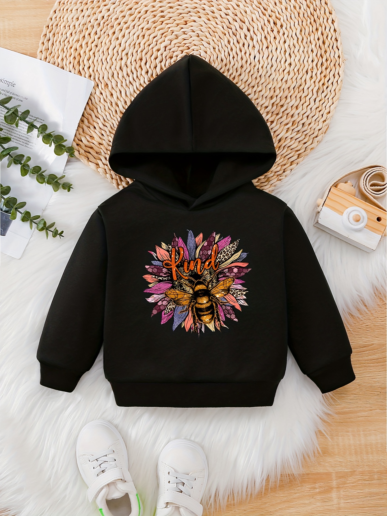 Sudadera Deportiva Cuello Redondo Manga Larga Gráfico Abeja - Temu