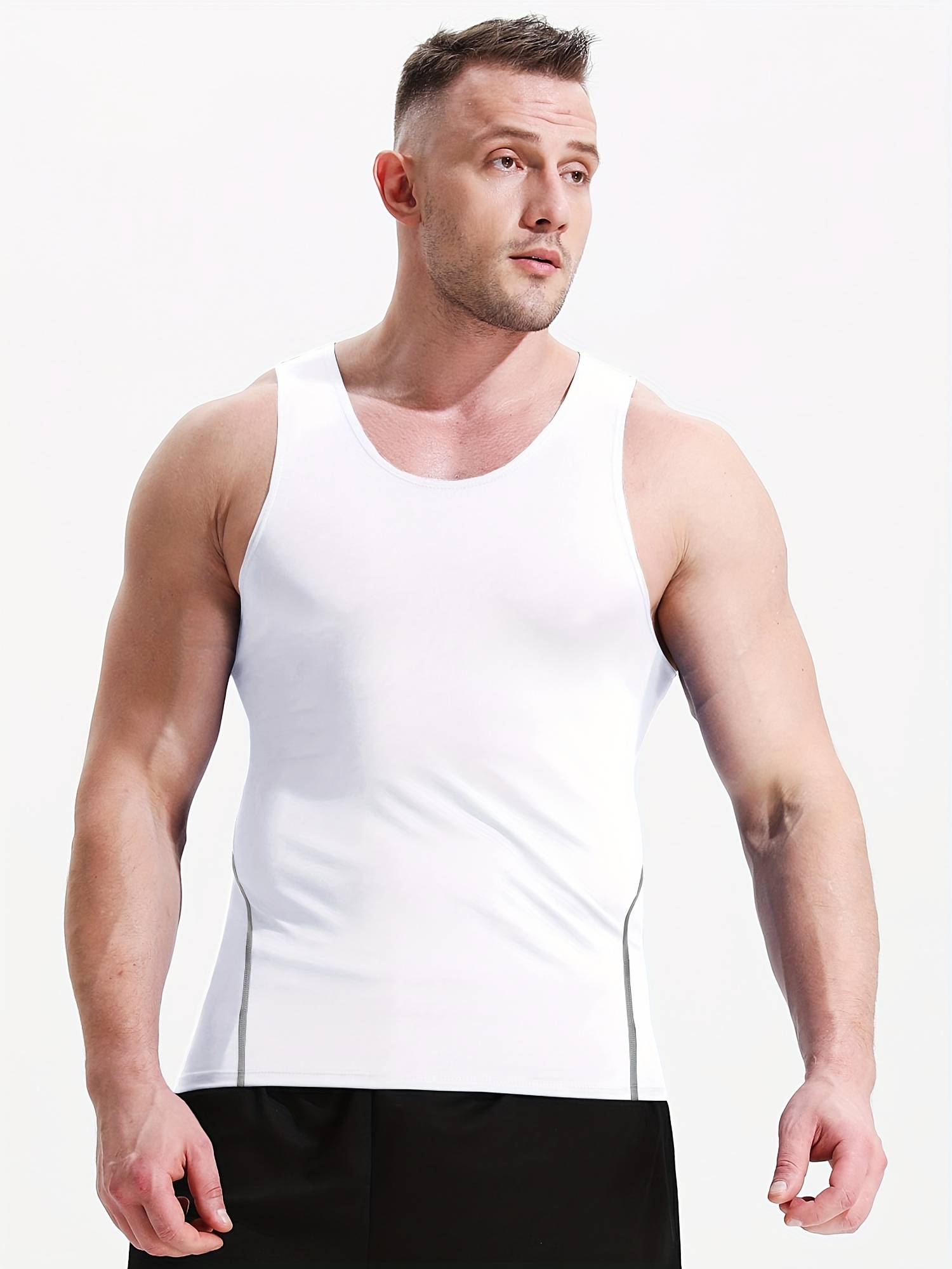 Men's Running Breathable Tank Top Dry - white
