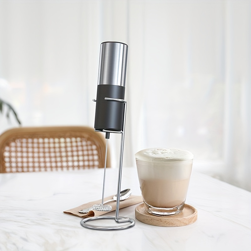 Stainless Steel Handheld Milk Frother For Coffee, Cappuccino, And Chocolate  - Perfect For Latte, Cream, And Foam Making - Temu
