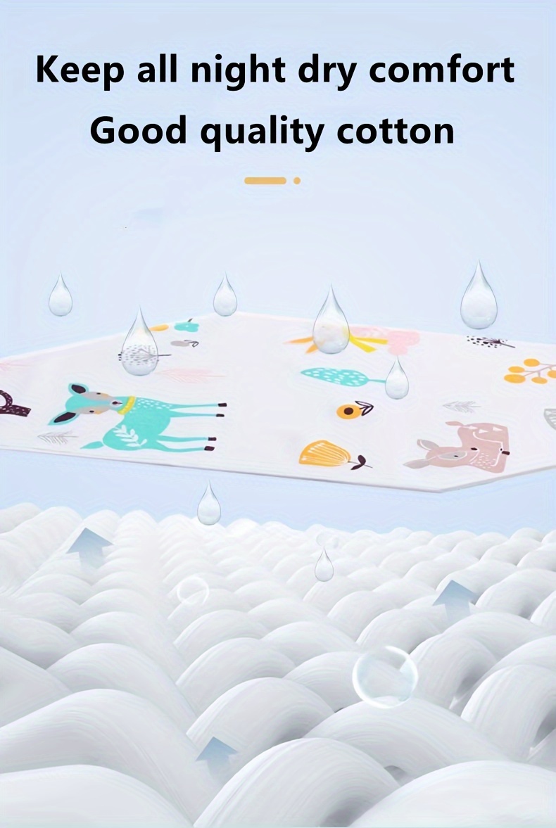 1pc cartoon pattern waterproof diaper changing pad washable potty training mat waterproof reusable mattress great christmas halloween thanksgiving day gift new years gift valentines day gift details 0