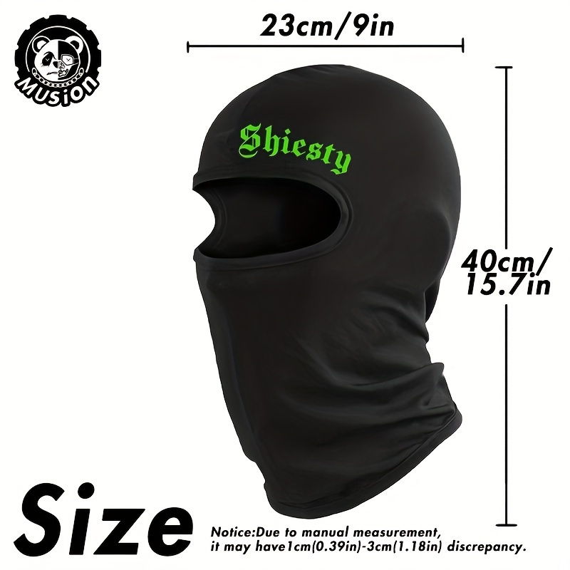 1pc Balaclava Full Face Mask Uv Protection Ski Sun Hood Tactical
