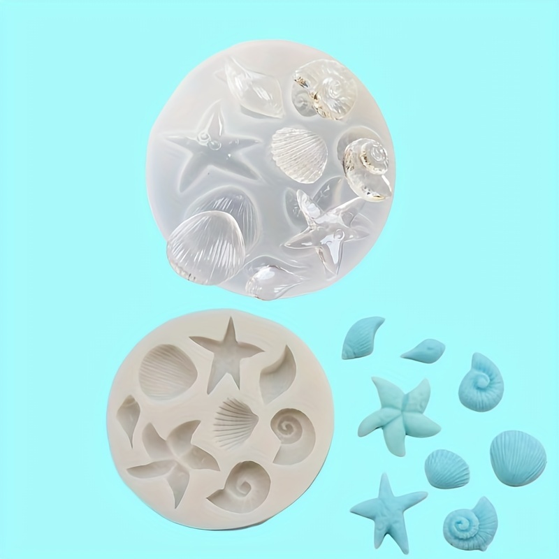 Marine Animal Mold 3d Silicone Resin Mold Seashell Starfish - Temu