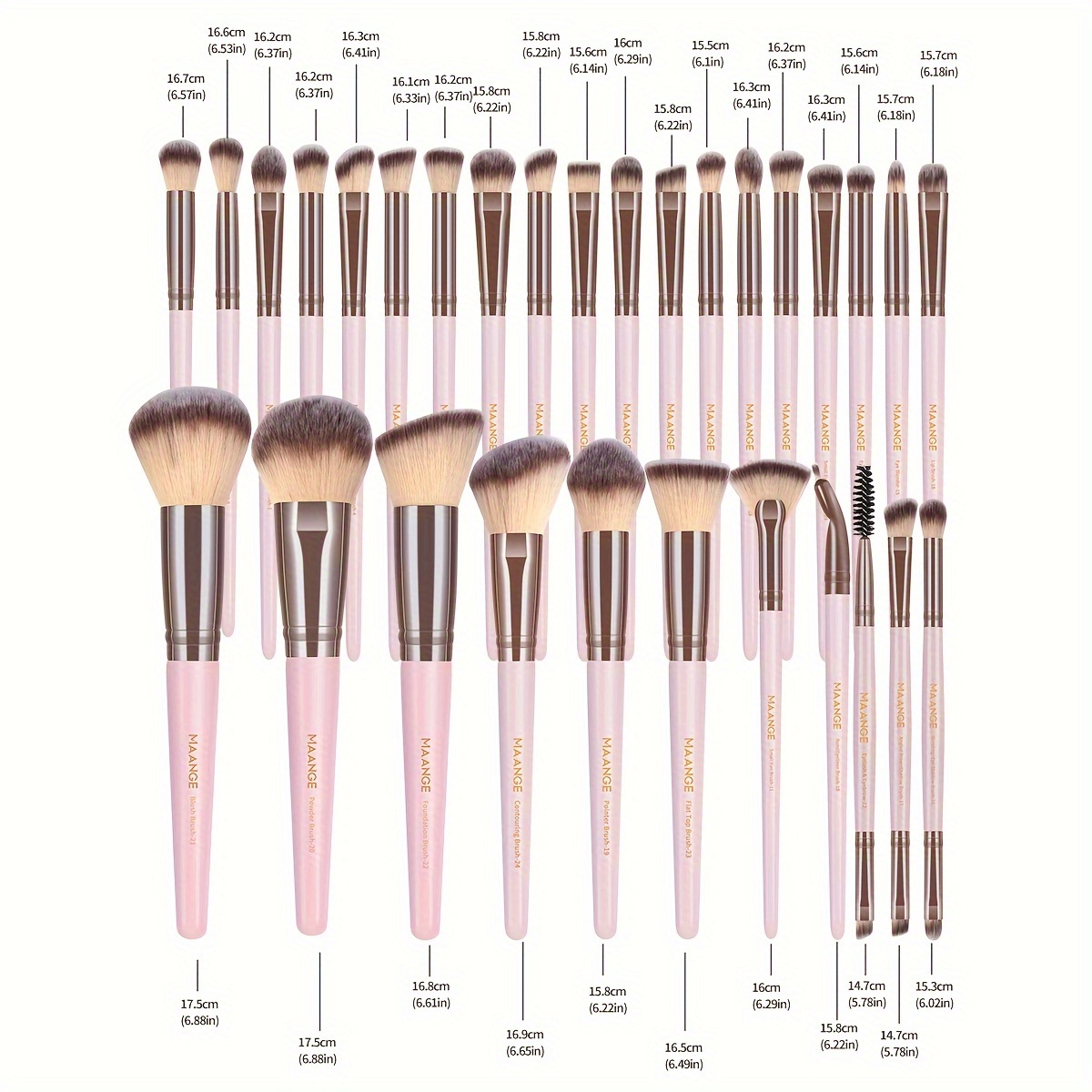 Professional Makeup Brush Full Set Soft Bristles Premium - Temu