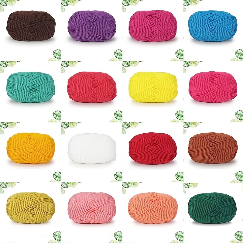 Acrylic 80.00% Cotton 20.00% Yarn Random Color Acrylic - Temu