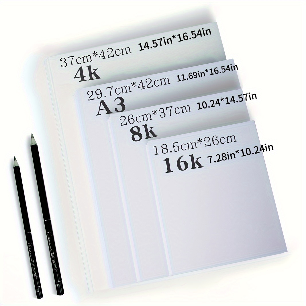 16K/A4/8K Marker Pen Drawing Book 50 Sheet Loose Leaf Blank Paper