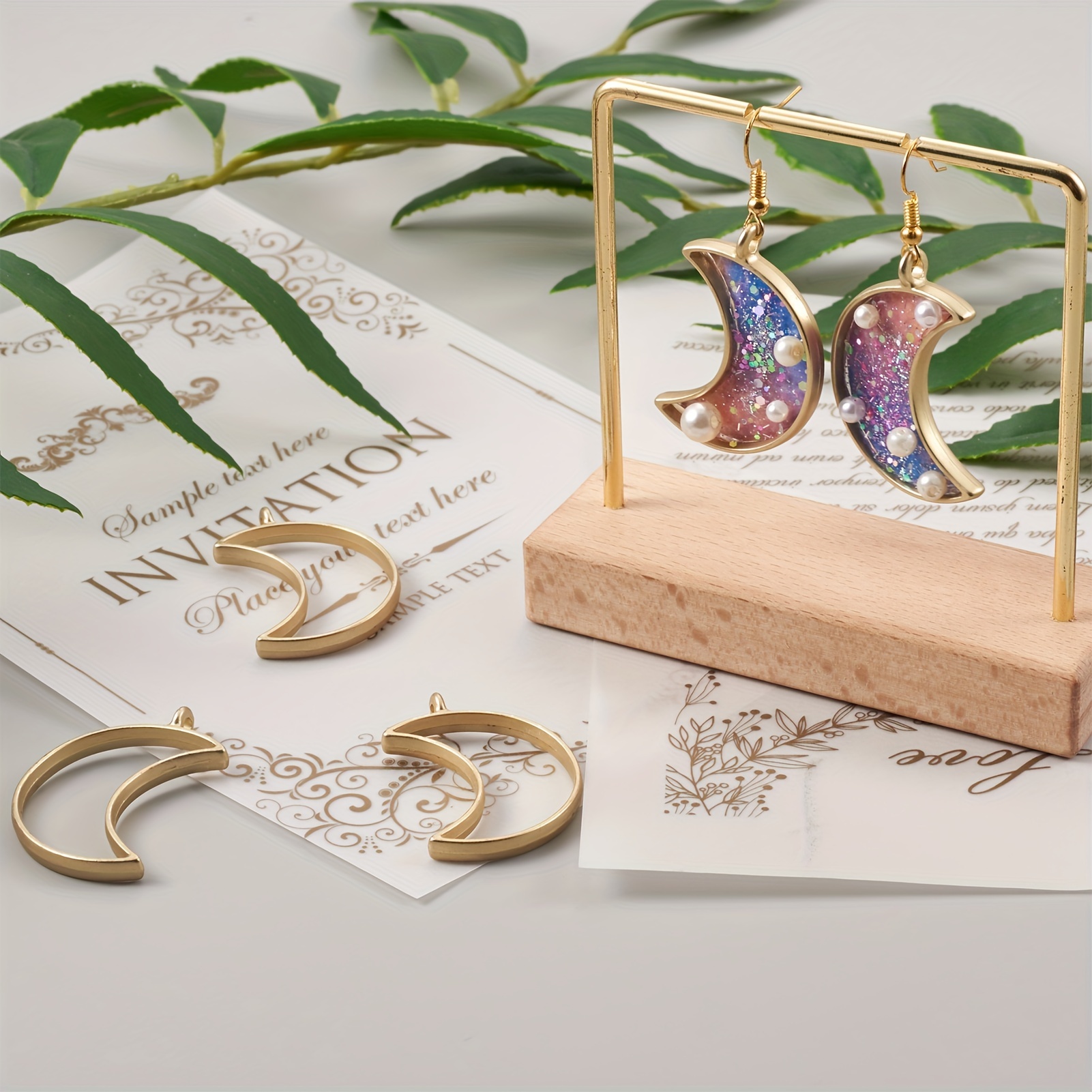 Epoxy Resin Making Jewelry, Epoxy Resin Frame Pendants
