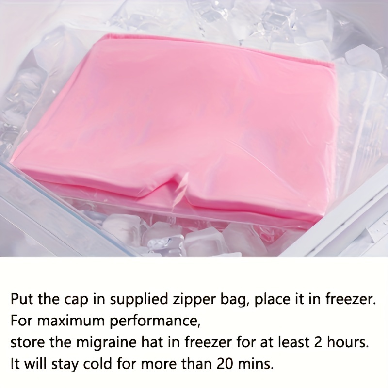 Halos - Gorra para aliviar el dolor de cabeza de migraña, ajuste de forma,  diseñada para enfriamiento prolongado, gorra de hielo de compresa fría