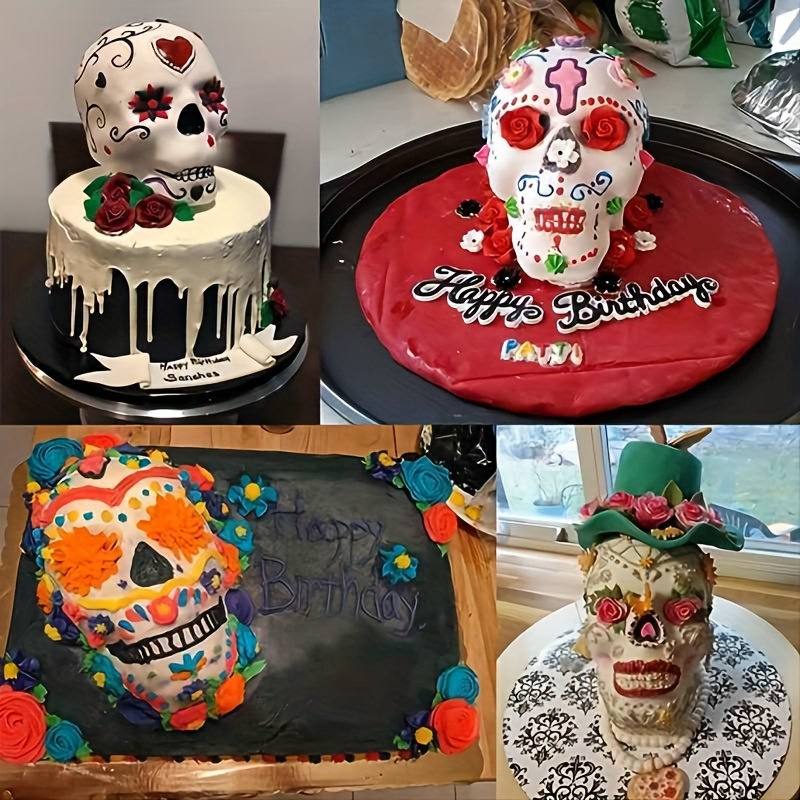 Wilton 3D Skull Cake Pan for Halloween - YouTube