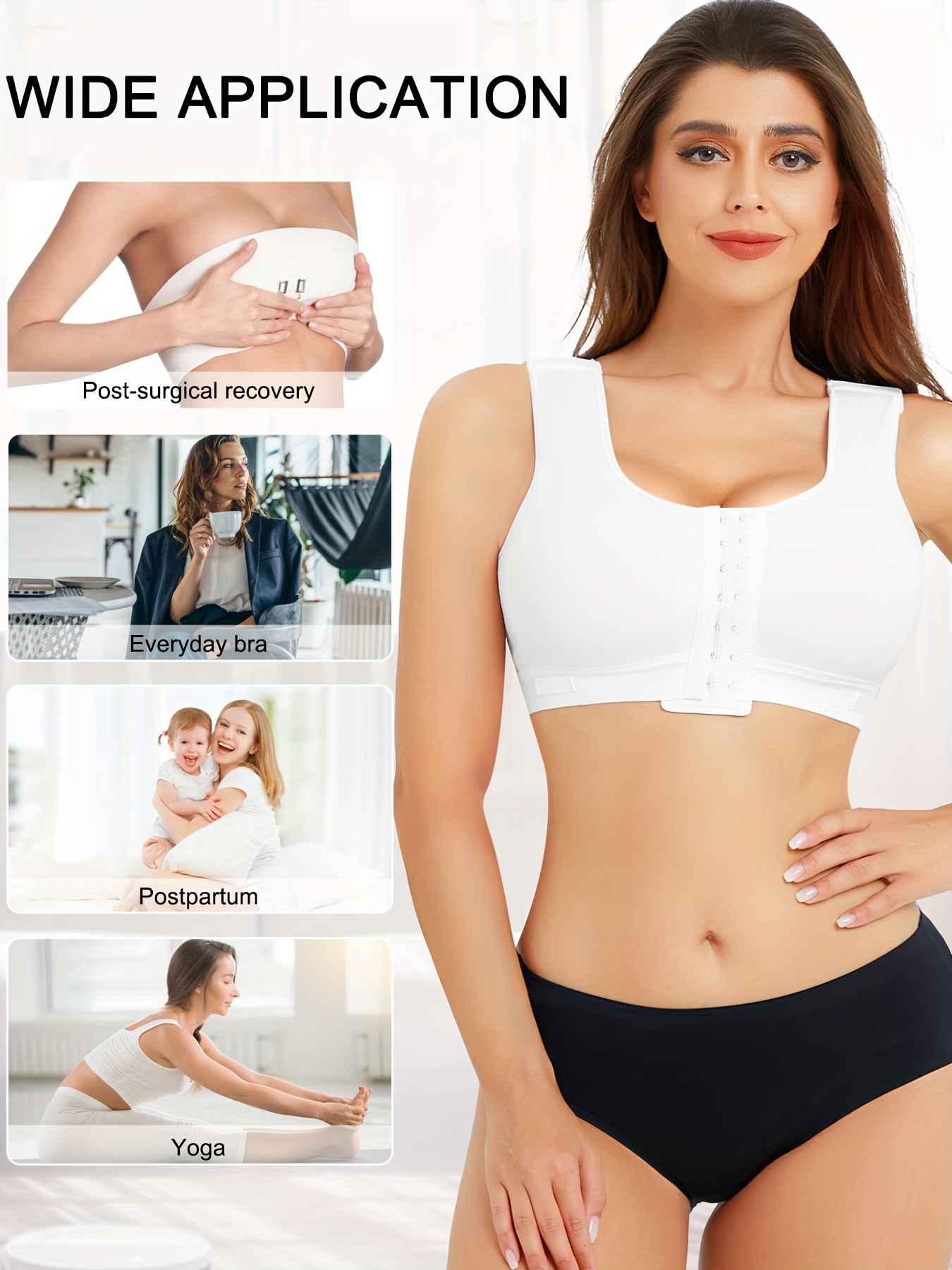 Double-layer Broad Strap Cotton Fitness Bras