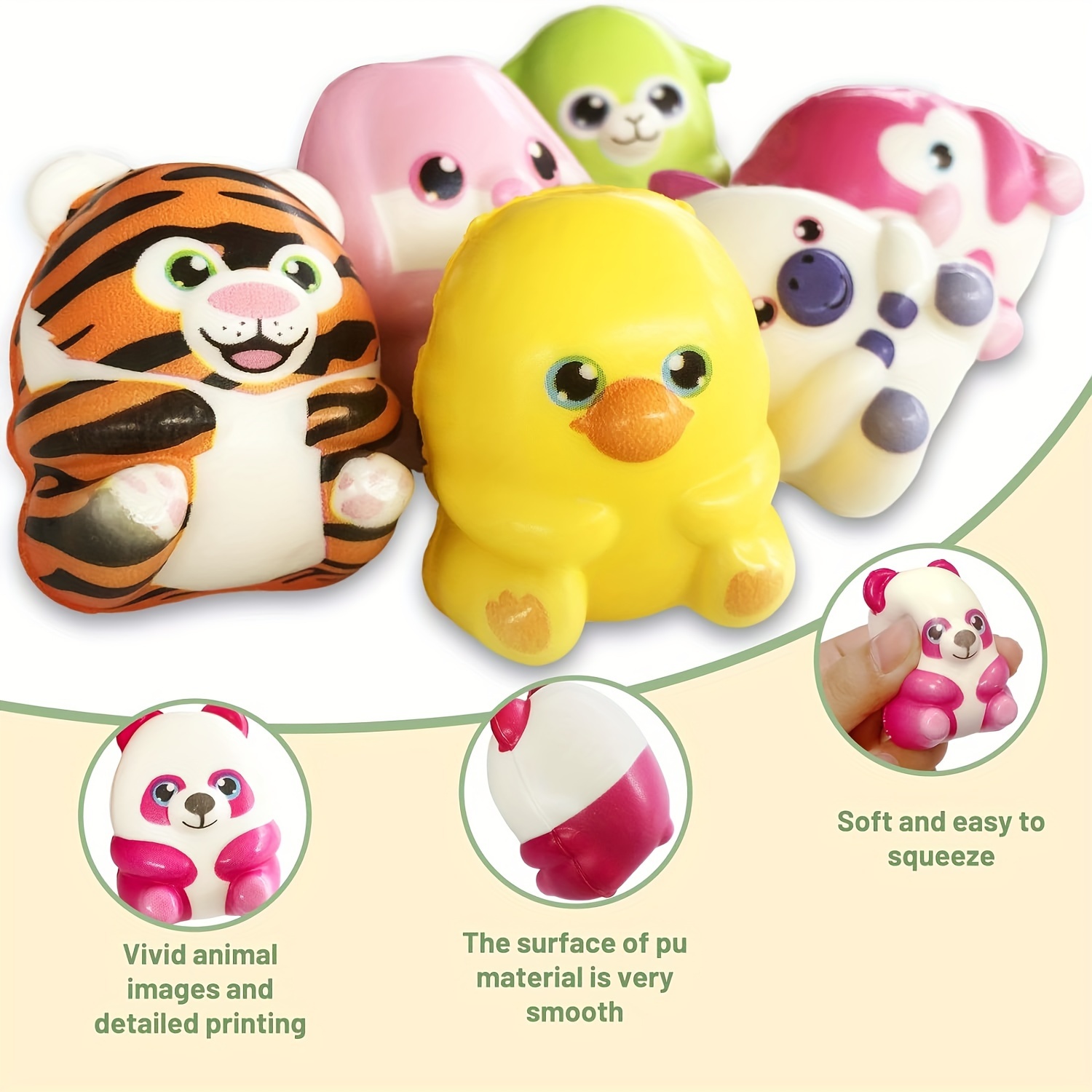 Plush Squishy Slow Rising Foamed Stuffed Animal Squeeze Toys Soft Adorable  Squishies PU Stress Relief Toy Christmas Gifts - AliExpress