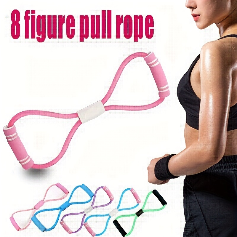 8 Shaped Tension Rope Chest Expander Elastic Strap