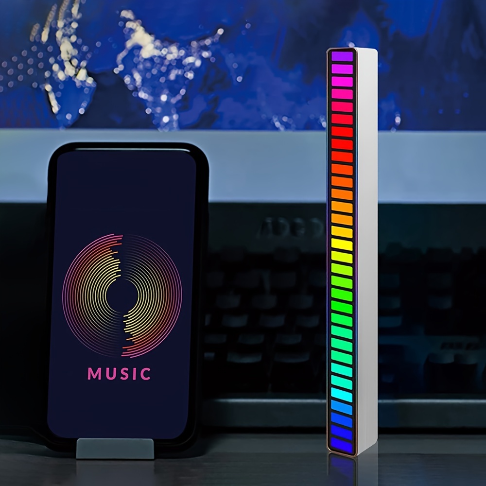 Lampe gaming LED multicolore avec synchronisation musicale intégrée