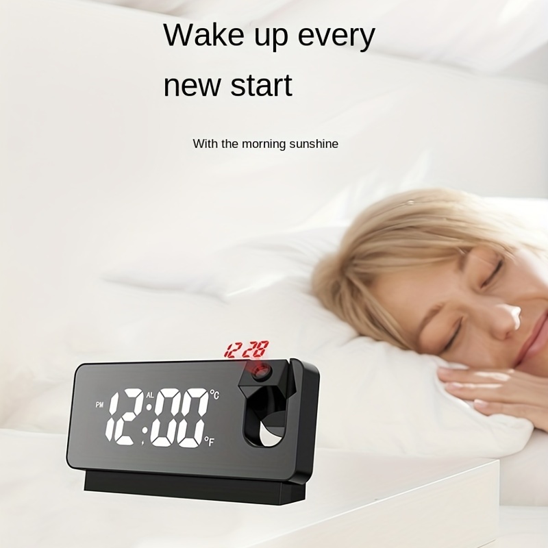 Led Proyector Despertador Alarmas Alarmas Pared Techo Usb