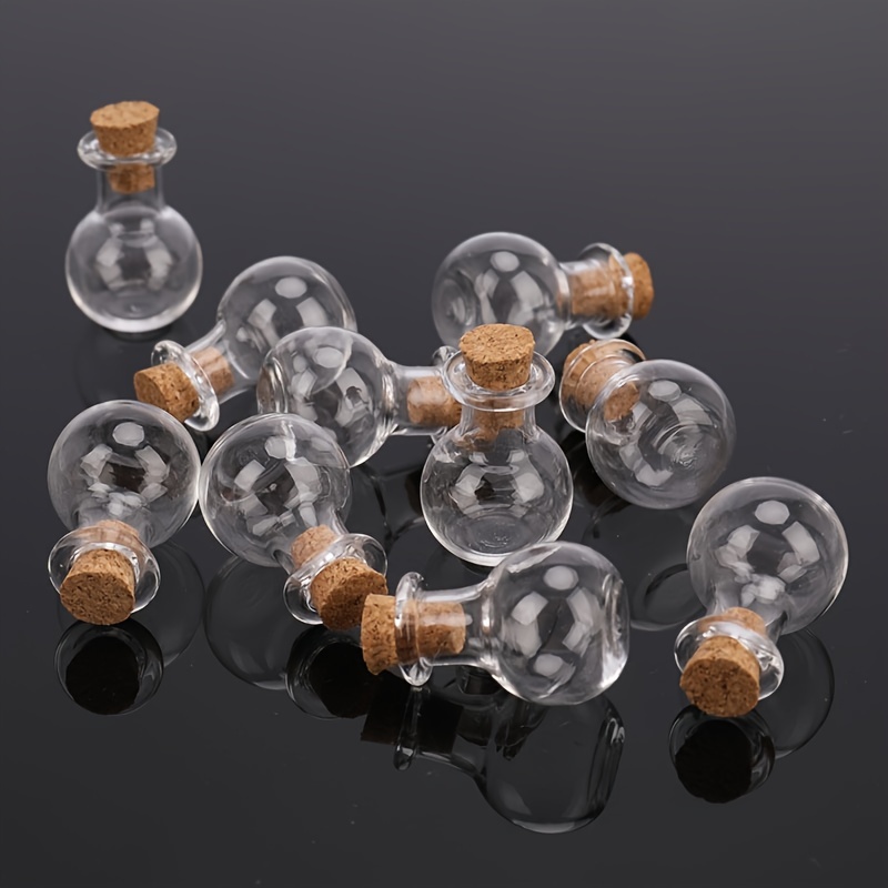 Mini botellas de vidrio para corcho, frascos pequeños de vidrio, uso  múltiple, n