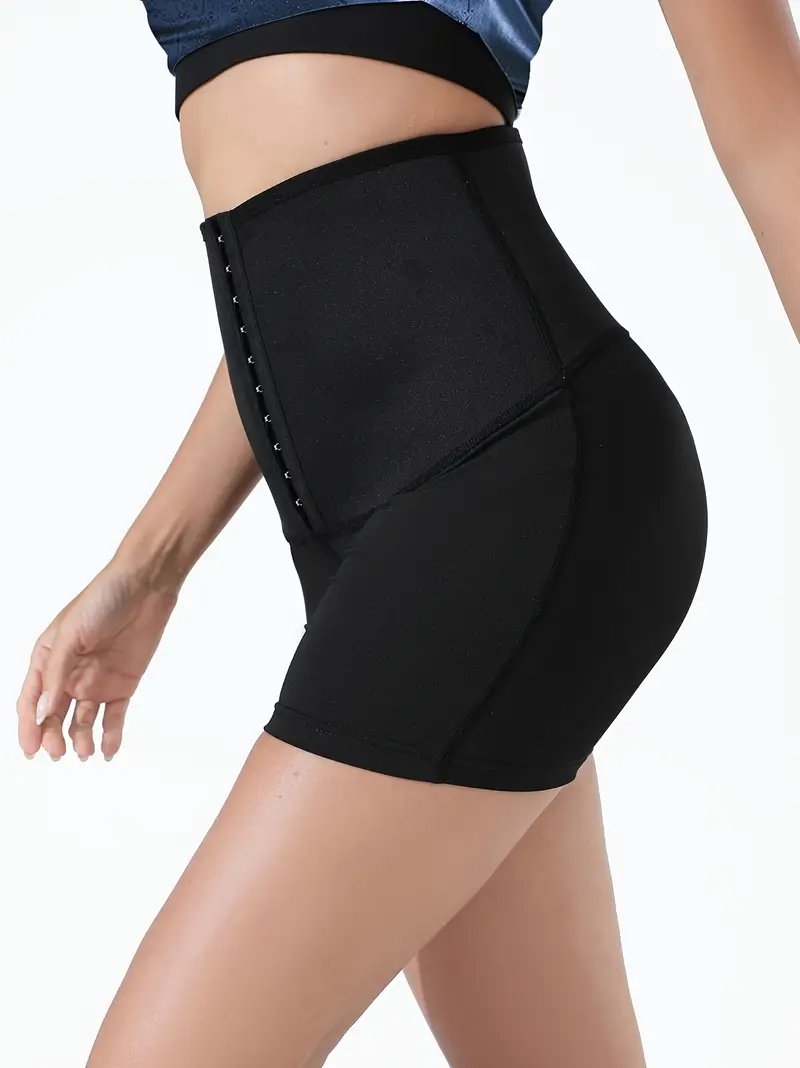 Front Buckle Shaping Shorts Tummy Control Butt Lifting - Temu Canada