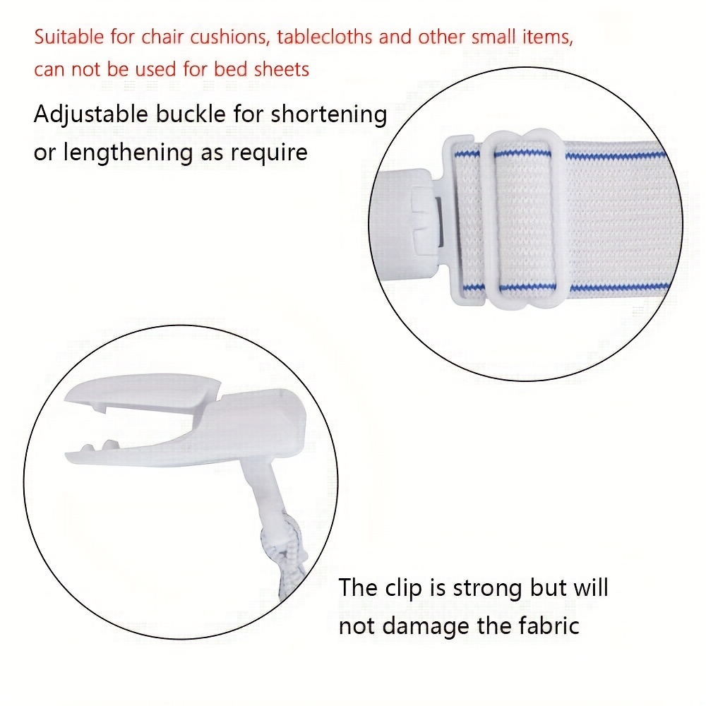 4PCS Bed Sheet Grippers Clip Set Keeping Sheets Place Mattress Sheet Corner  Non-Slip Holder Fastener Grippers Clips Straps