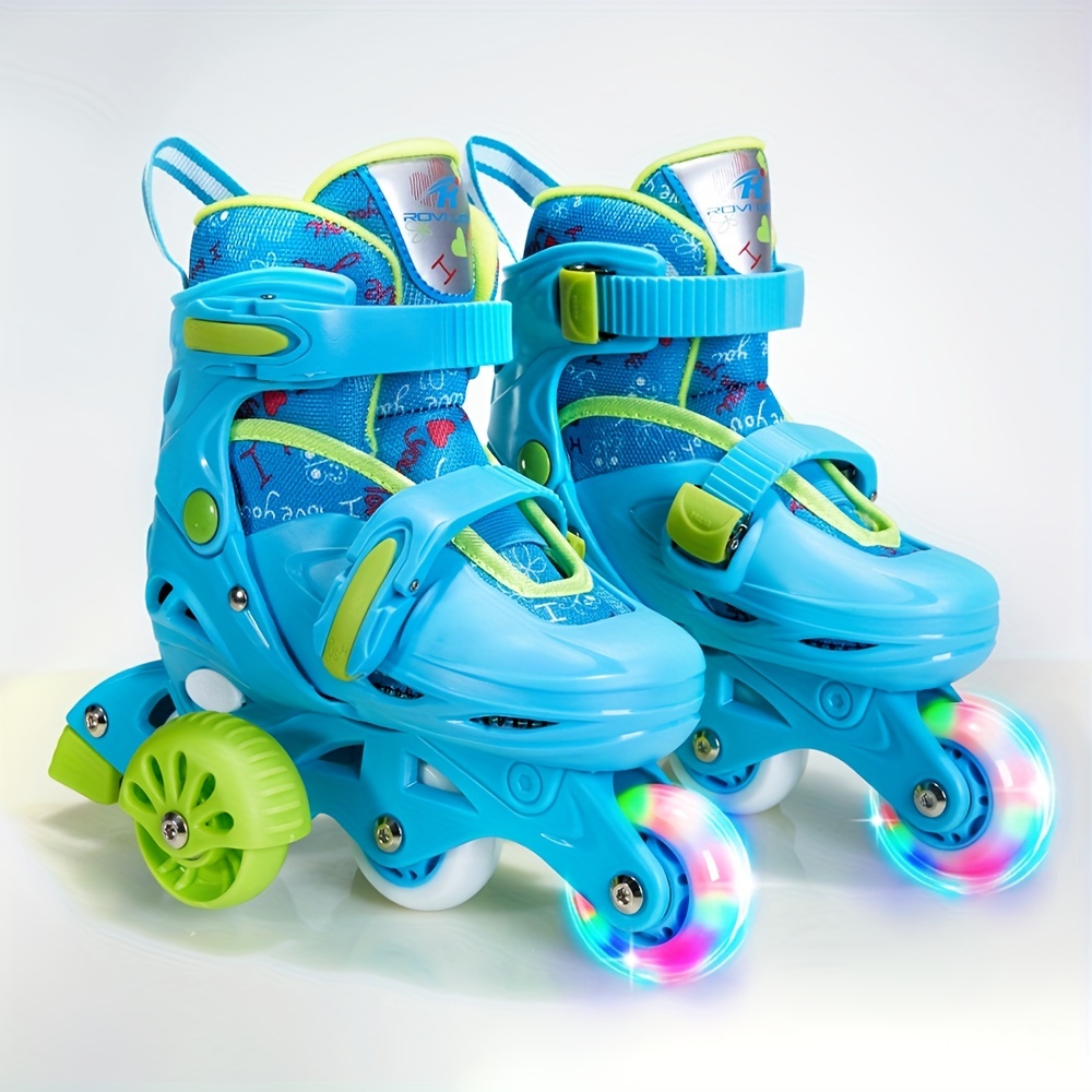 Patins à roulettes - Chaussures à roulettes réglables - 5 tailles de  chaussures pour enfants - Pour garçons et filles