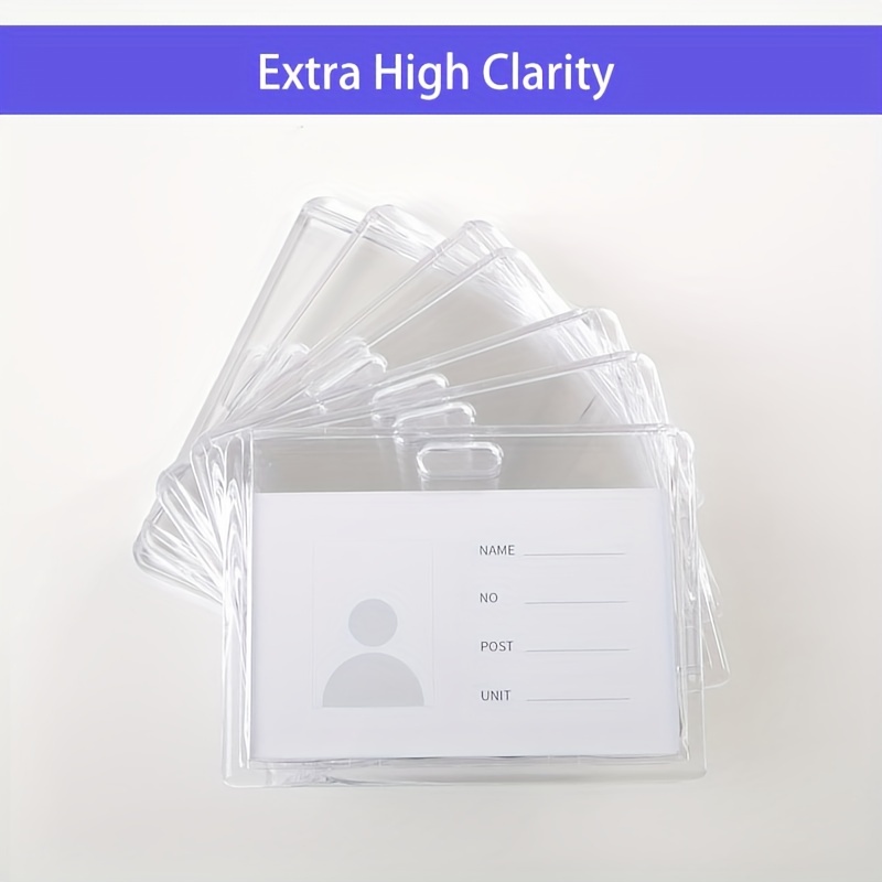 Porte-cartes En Acrylique Transparent, Étui À Cartes Super Clair