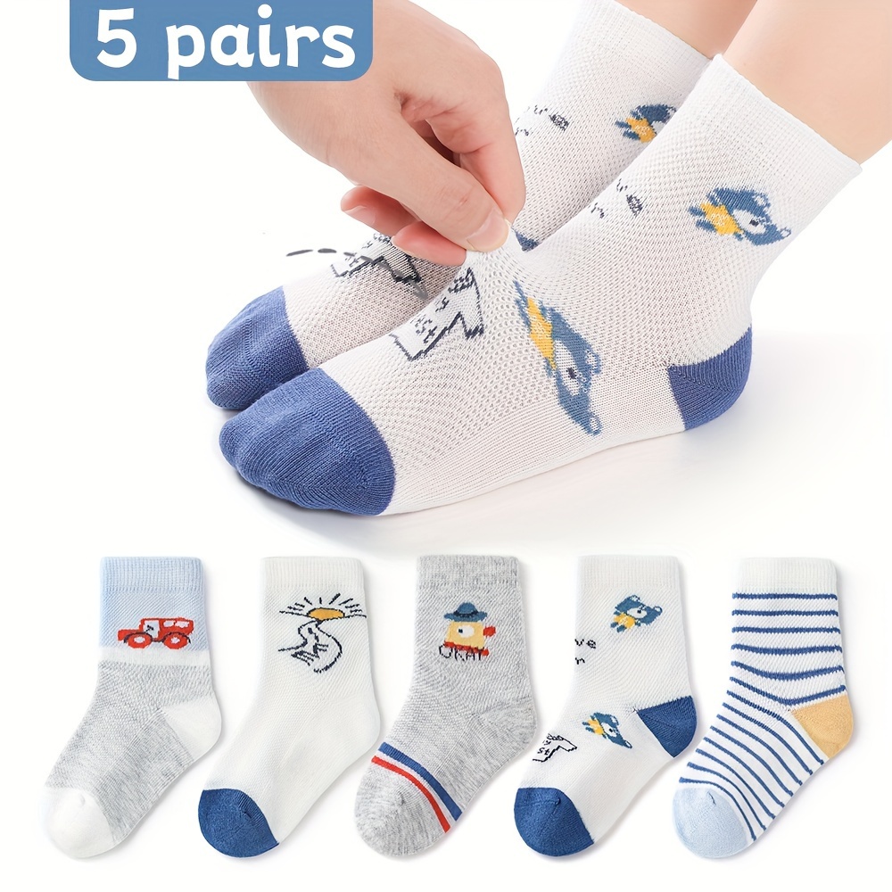 Boys Kids Anti skid Socks Cartoon Pattern Cute Socks Casual - Temu