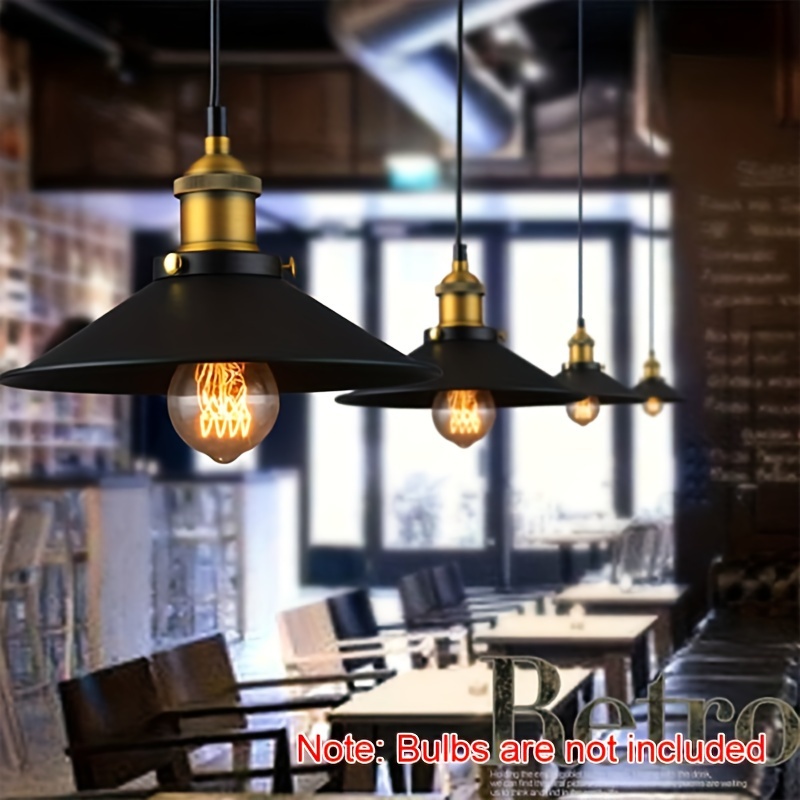 Industrial Pendant Light E27 Base Vintage Retro Fixture