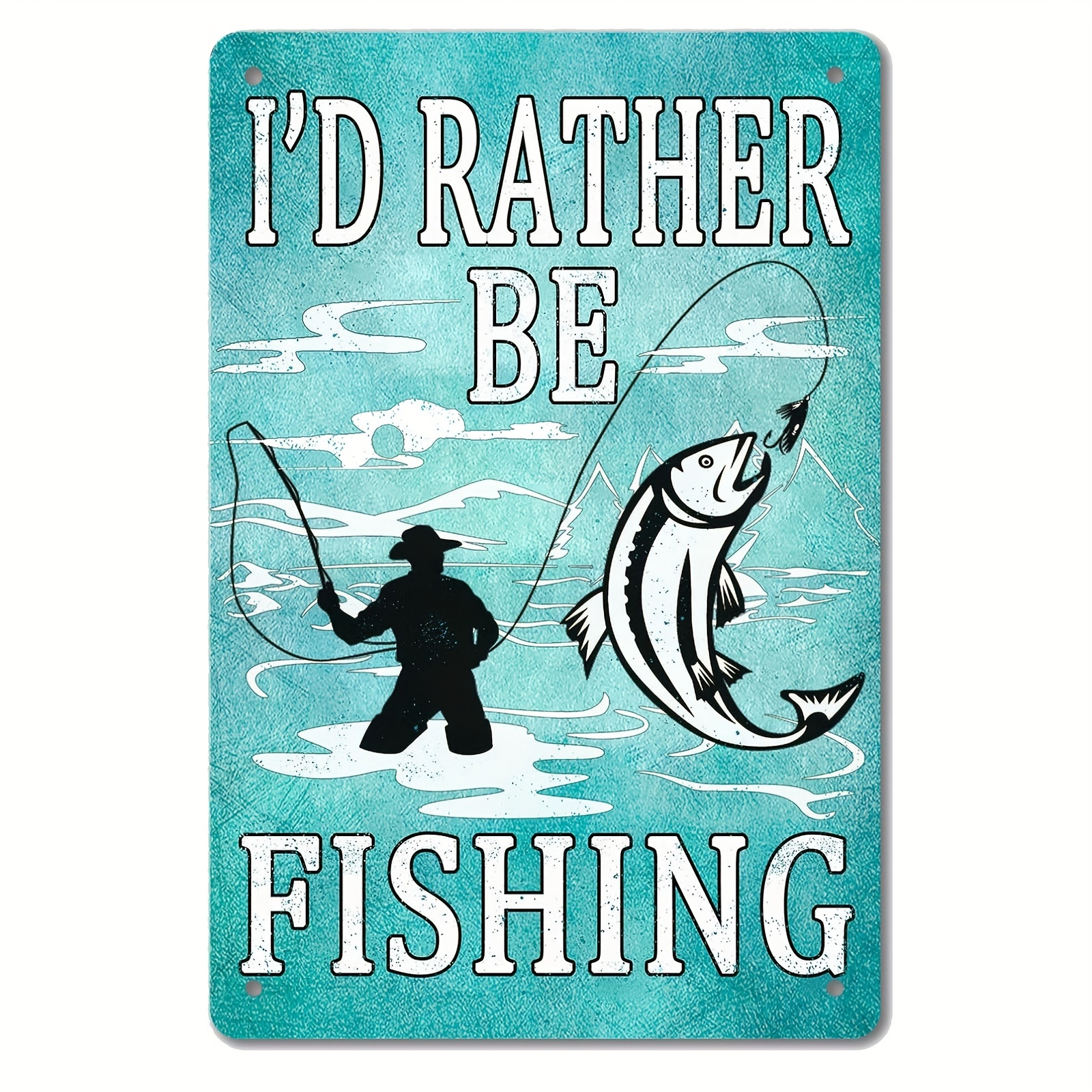 1pc No Fishing Sign Lake House And Cabin Vintage Sign, Fishing Decor For  Home, Man Cave Wall Art And Warning Sign Gifts Use Indoors Or Outdoors  Durable Rustic Decor Aluminum Sign 8x12