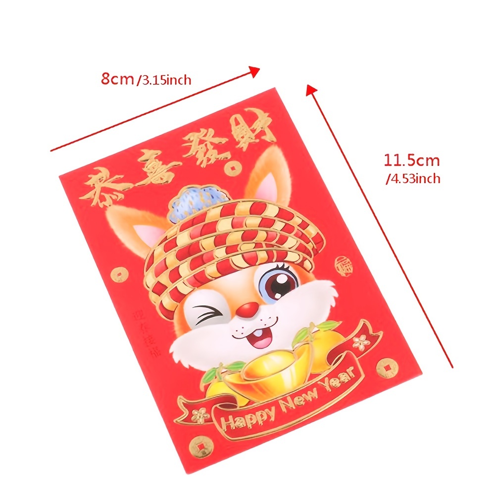 2023 Red Rabbit Chinese HAPPY NEW YEAR Party Spring Festival Paper