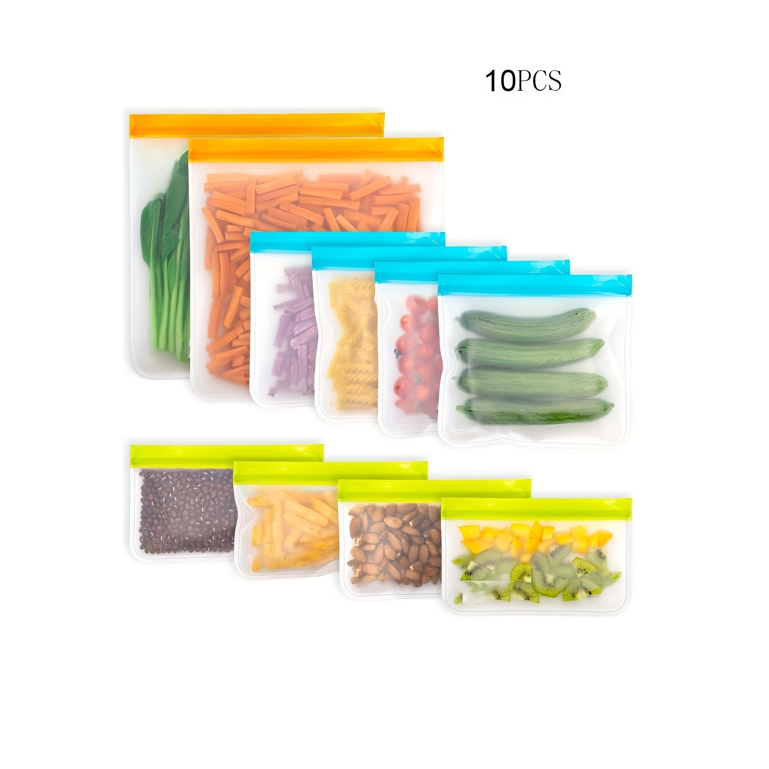 Storage Bags Reusable Leakproof Food Storage Bag - Temu