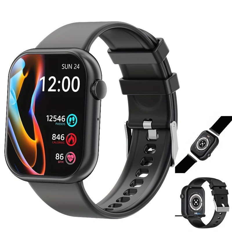 Oferta Smartwatch Hombre Mujer, 1.69” Reloj Inteligente Impermeable IP68  Reloj Deportivo con 22 Modos Deporte Pulsera Actividad, Pulsómetro Monitor  de Sueño Podómetro Caloría Reloj Deportivo para Android iOS