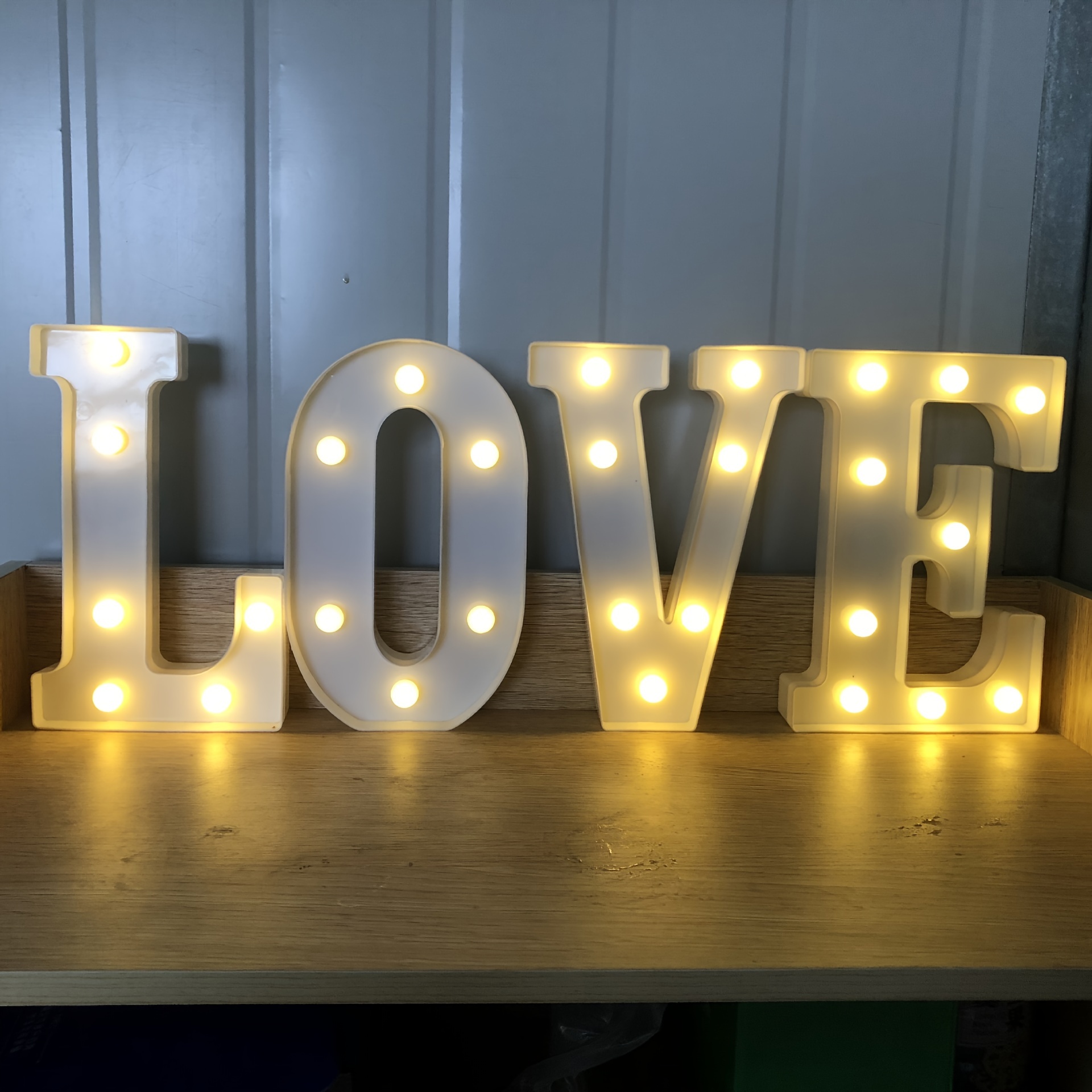 White Letter Led Decorative Light Confession Letter Light - Temu