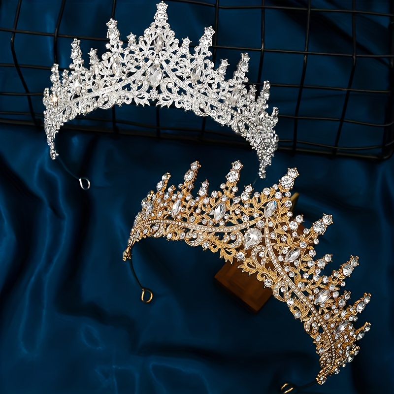 Corona Diamantes Imitación Estilo Princesa Niñas Adolescentes, Ideal Xv Años,  Bodas, Cumpleaños, Disfraces, Ahorre Ofertas
