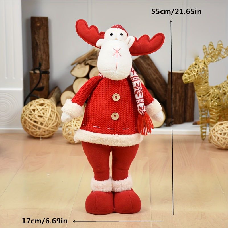 1pc Red Christmas Doll Santa Claus Snowman Deer Christmas Decorations Ornaments Christmas Didn t Pick Up Plush Toys New Year s Gifts Christmas Tree Decorations Party Gifts details 3