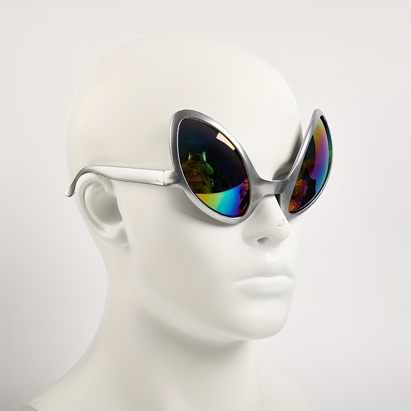 Toyvian 4 unids Alien Gafas de Alienígena Cosplay Disfraz de Alien  Accesorios de Disfraz de Carnaval Alien Gafas de sol Tropical Fiesta Gafas