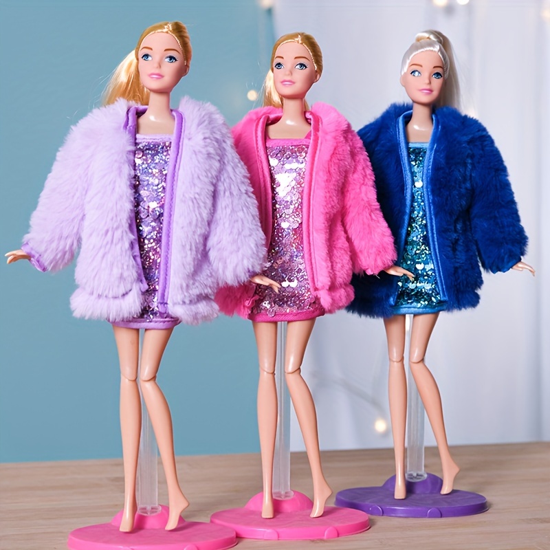 Cheap Fashion Doll Clothes Set for Barbie Outfits Office Lady 1/6 Dolls  Accessories For Barbie Shoes Bag Glasses Shirt Pants Kid Toys