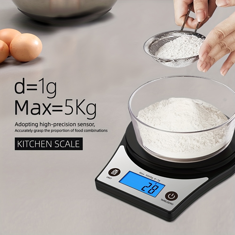 Digital Food Scale With Lcd Display And Precise Graduation For Baking,  Cooking, And Meal Prep - Essential Kitchen Gadget For Home And Kitchen -  Temu