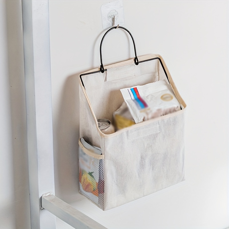 

Wall-mounted Storage Hanging Bag, Wall-mounted Basket, Book Storage Basket, Bedside Mobile Phone Storage Artifact, Dormitory Bedside Shelf, Snack Hanging Storage Rack