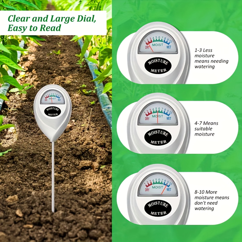 1pc Soil Moisture Sensor, Soil Water Monitor, Humidity Meter For