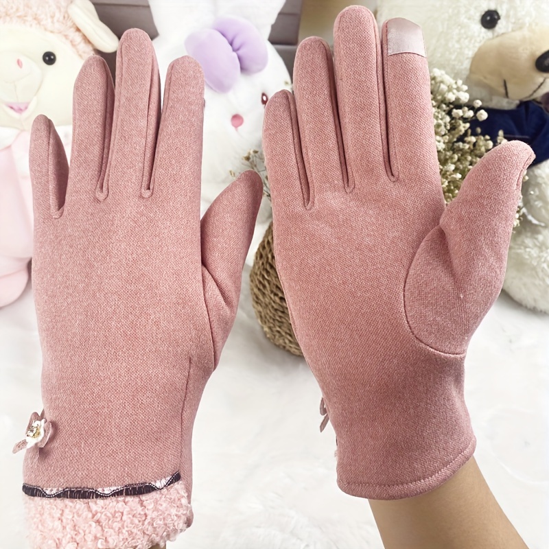 Guantes Cálidos Peluche Lindos Guantes Sin Dedos Color - Temu Chile