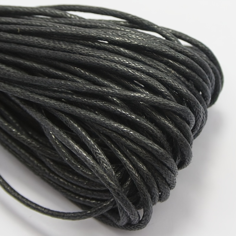 175 Yards Black Waxed Cord For Jewelry Making Diy Bracelet - Temu
