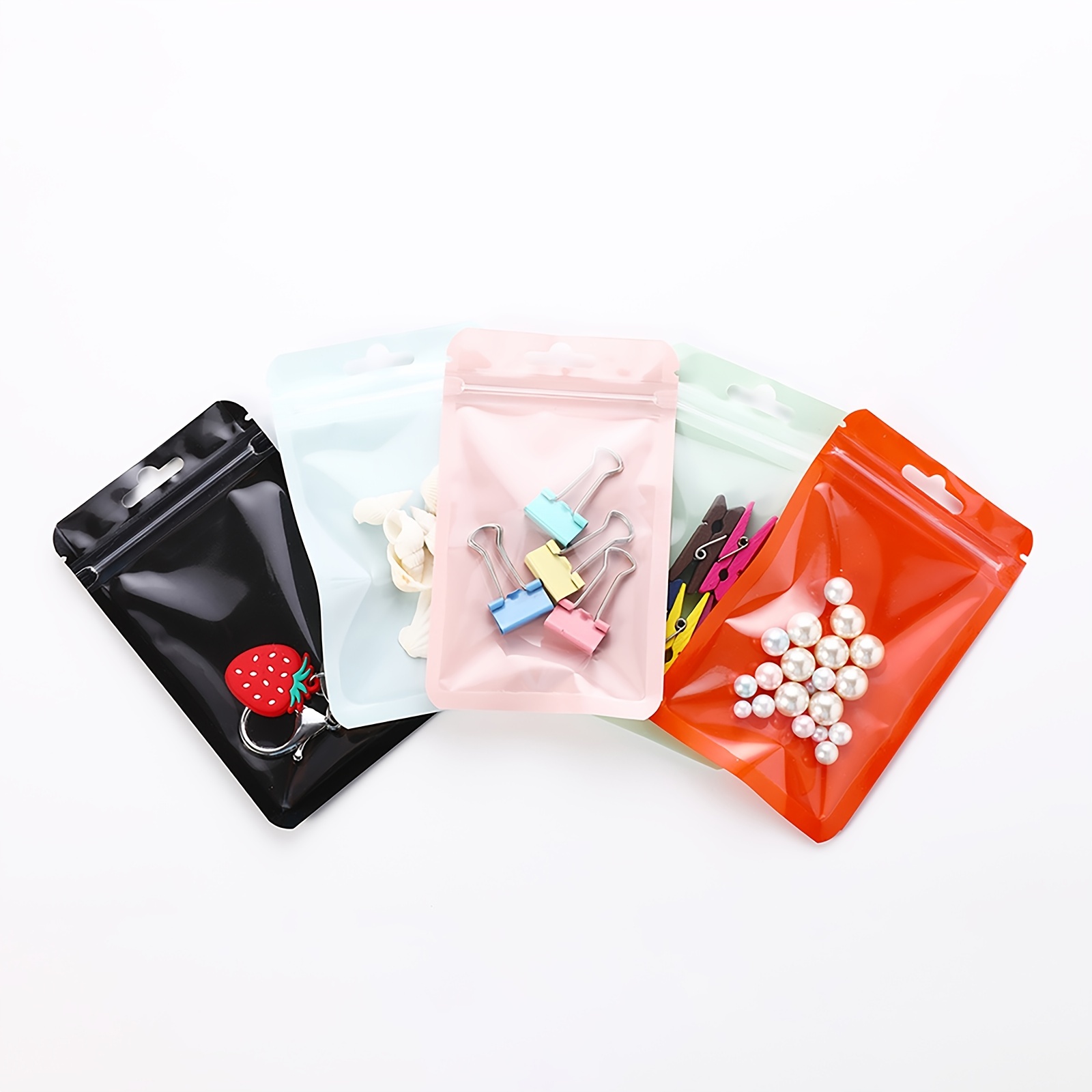 Inner Printing Bag Jewelry Ziplock Bag Food Candy Plastic - Temu