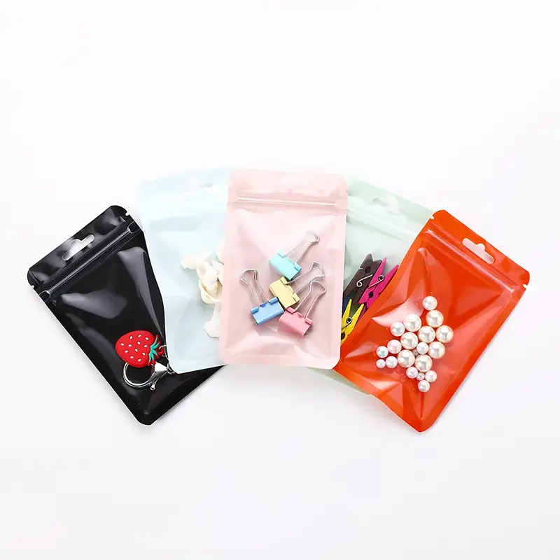 Inner Printing Bag Jewelry Ziplock Bag Food Candy Plastic - Temu