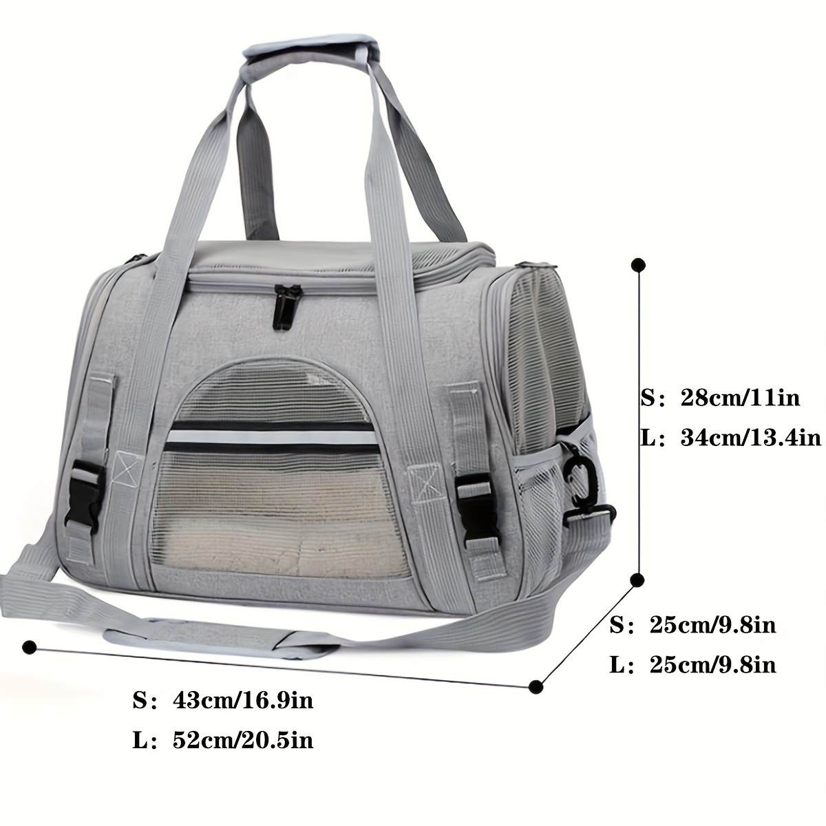 Dog Carrier Cat Travel Bag with Mat for Small Dogs Cats Fashion