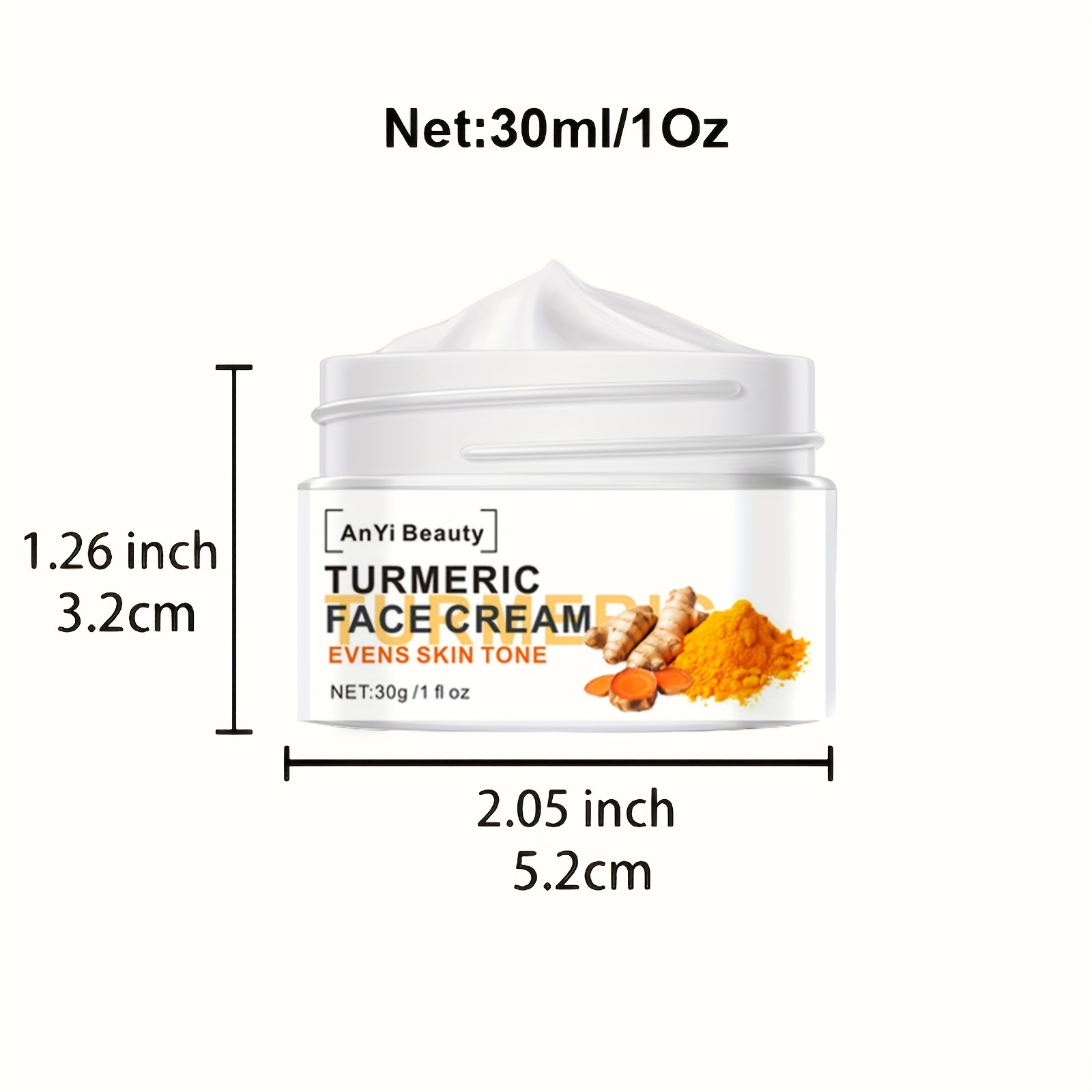 Turmeric Face Cream Skin Brightening Pore Refinement - Temu