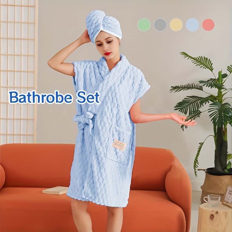 Toalla de baño para mujer, toalla de ducha ajustable con toalla de baño  para el hogar, hotel, camisón para sauna, playa, piscina, gimnasio, viajes