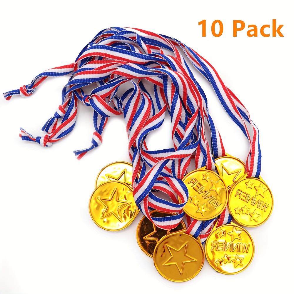 Lot de 3 Médailles, Medaille Enfant Metal, Médaille de Métal Récompensant Or  Argent Bronze, Médailles de Prix Olympiques avec Ruban pour Enfants Adultes  Journée Sportive Compétitions Jeux Fêtes : : Sports et