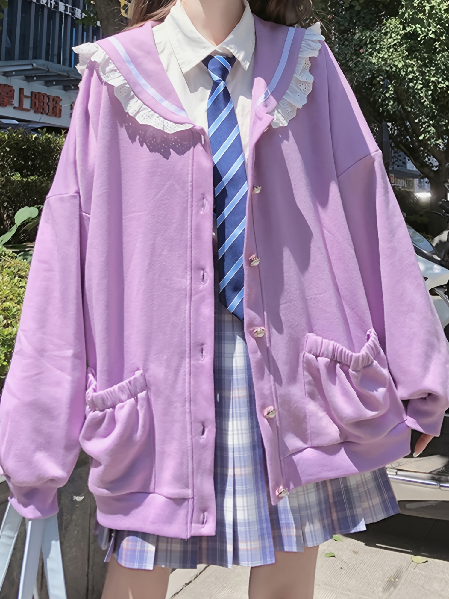 Women's Sweatshirt Coat, Kawaii Japanese Clothes