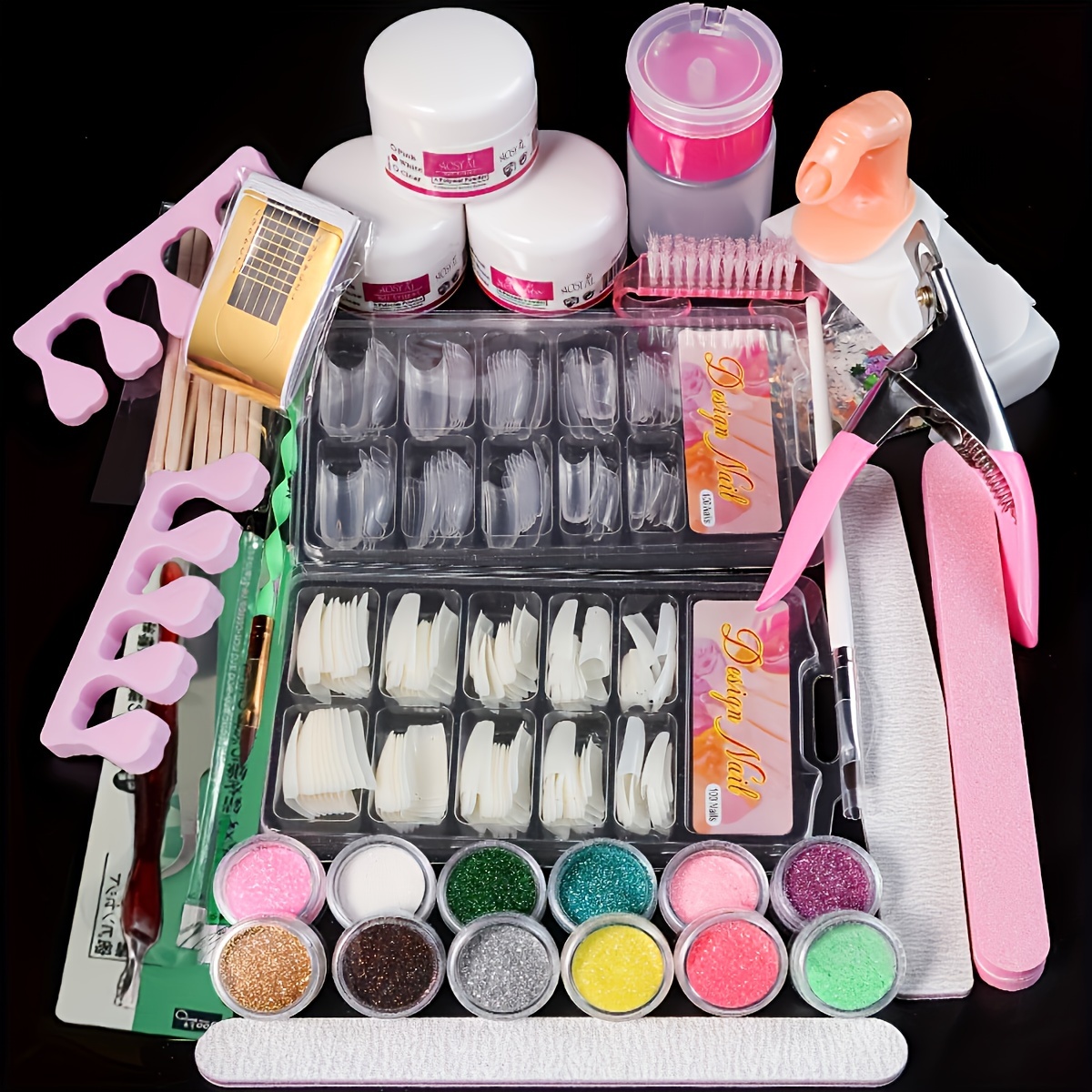 Kit De Pinceles Para Uñas Acrilico Manicura y Decoración 31 Pz