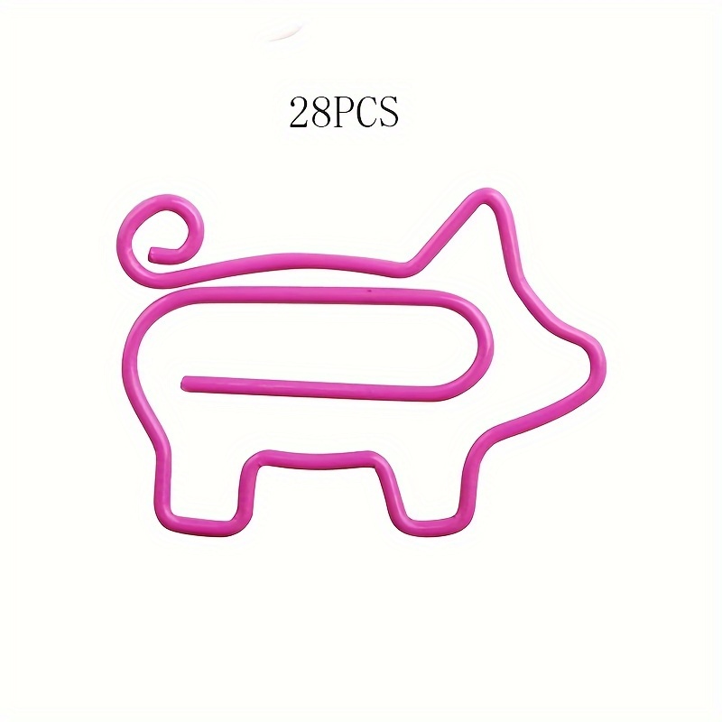 Little Pig Paperclip Bookmark Planner Paperclip Mini Paperclip Office Decoration Folder Pig-shaped Learning Paperclip Binder Cute