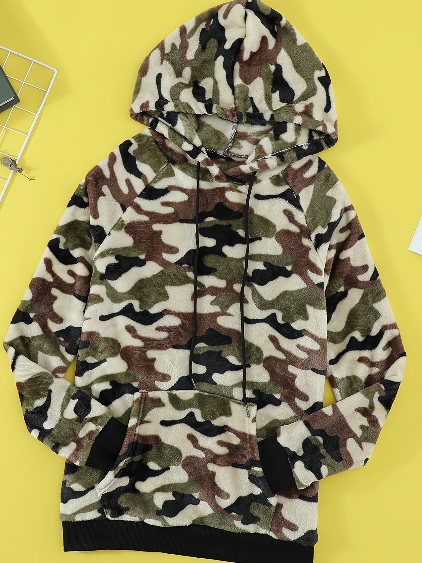 Fluffy shop camo hoodie