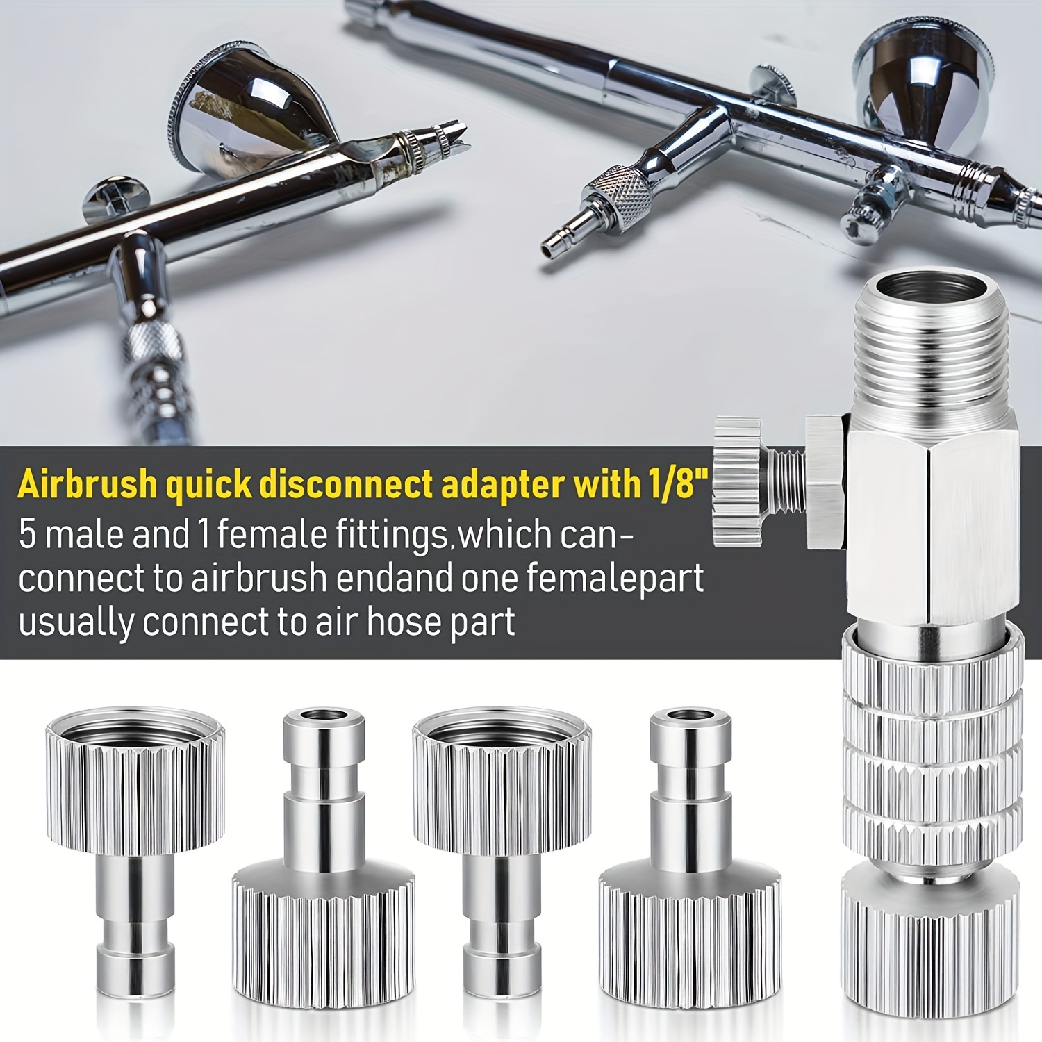Airbrush Quick Release Disconnect Coupler Adapter Kit Female - Temu